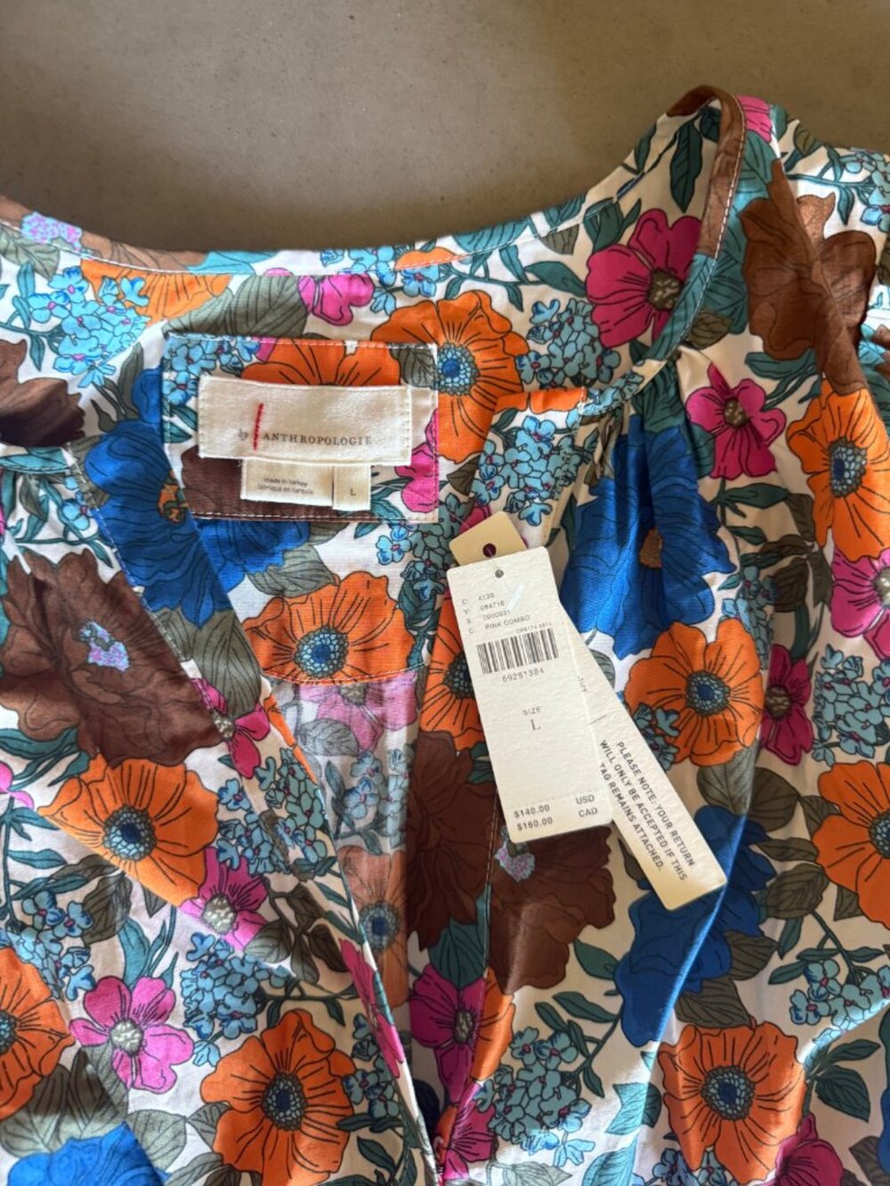Anthropologie Somerset Mini Dress Smocked Waist - Picture 2 of 4